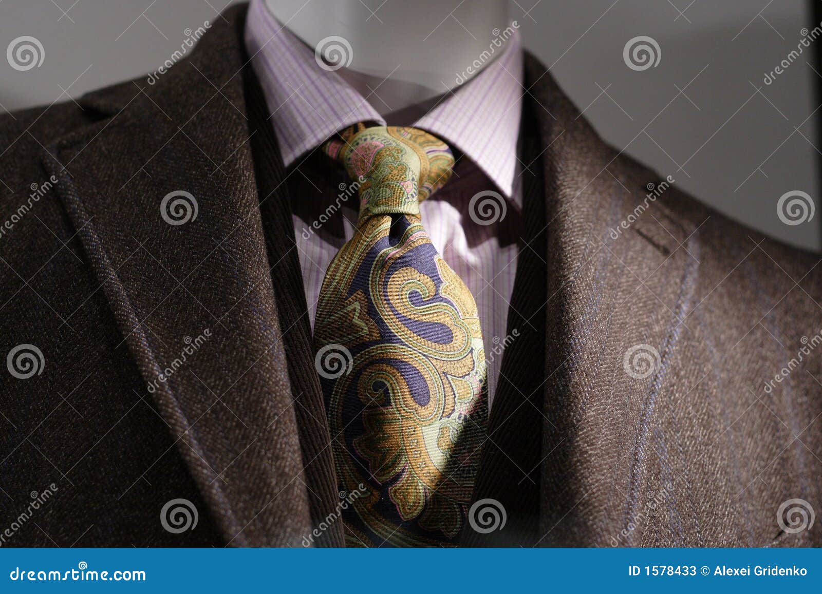 Brown Coat, Pink Shirt, Tie Stock Image Image of retail, suit 1578433
