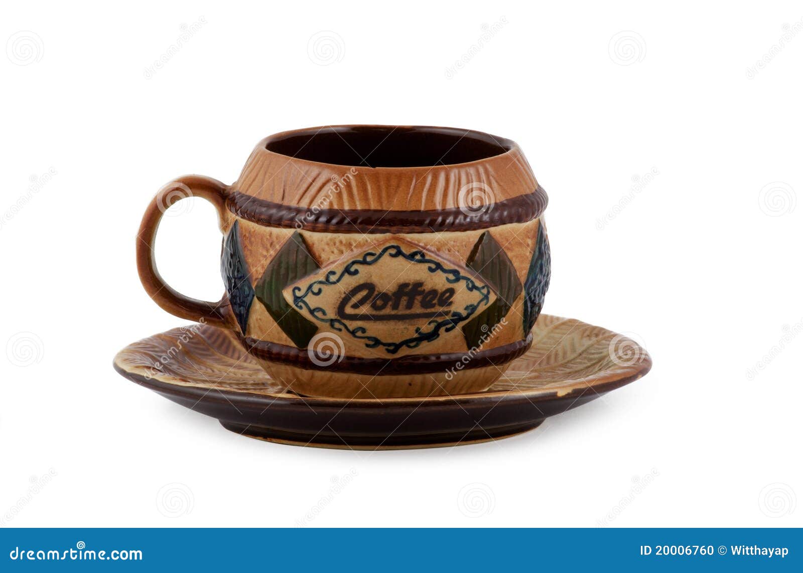 Brown coffee cup stock photo. Image of bright, brown 20006760
