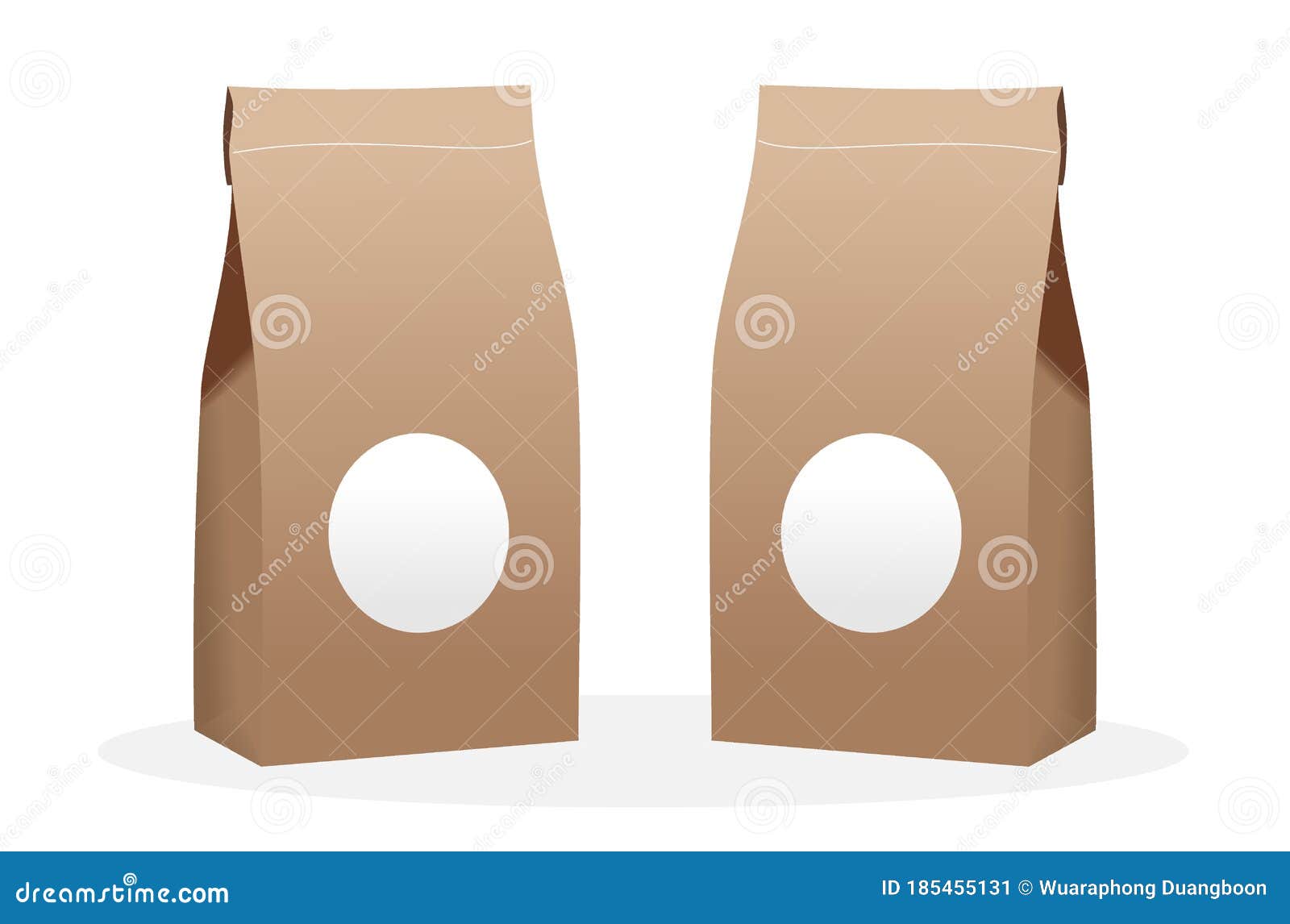 Download Brown Craft Paper Bag Packaging Template Isolated On White Background Packaging Template Mockup Collection Stock Vector Illustration Of Advertising Brand 185455131