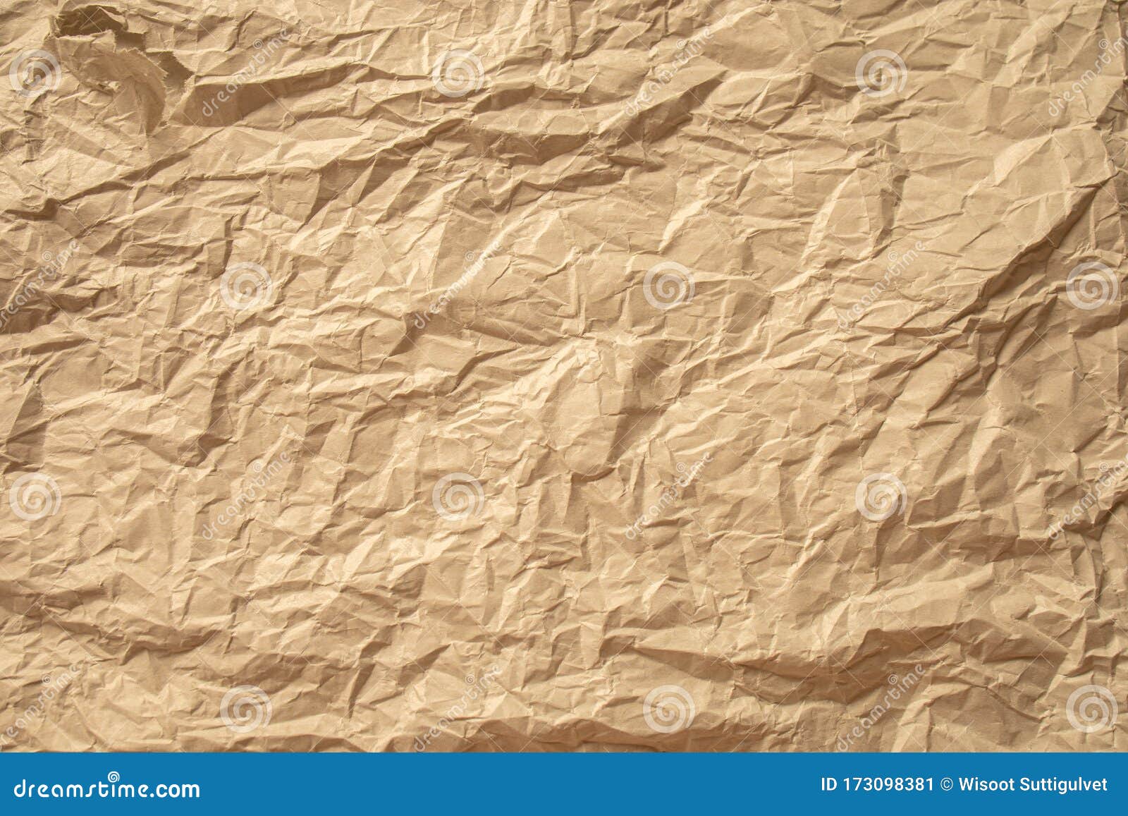 wrinkled paper texture brown