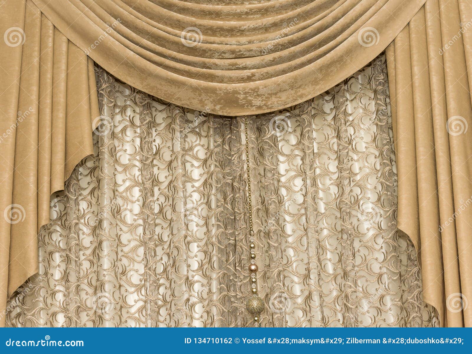 Brown Curtain Background Textile, House, Curtain, Decor Stock Photo - Image  of curtains, house: 134710162