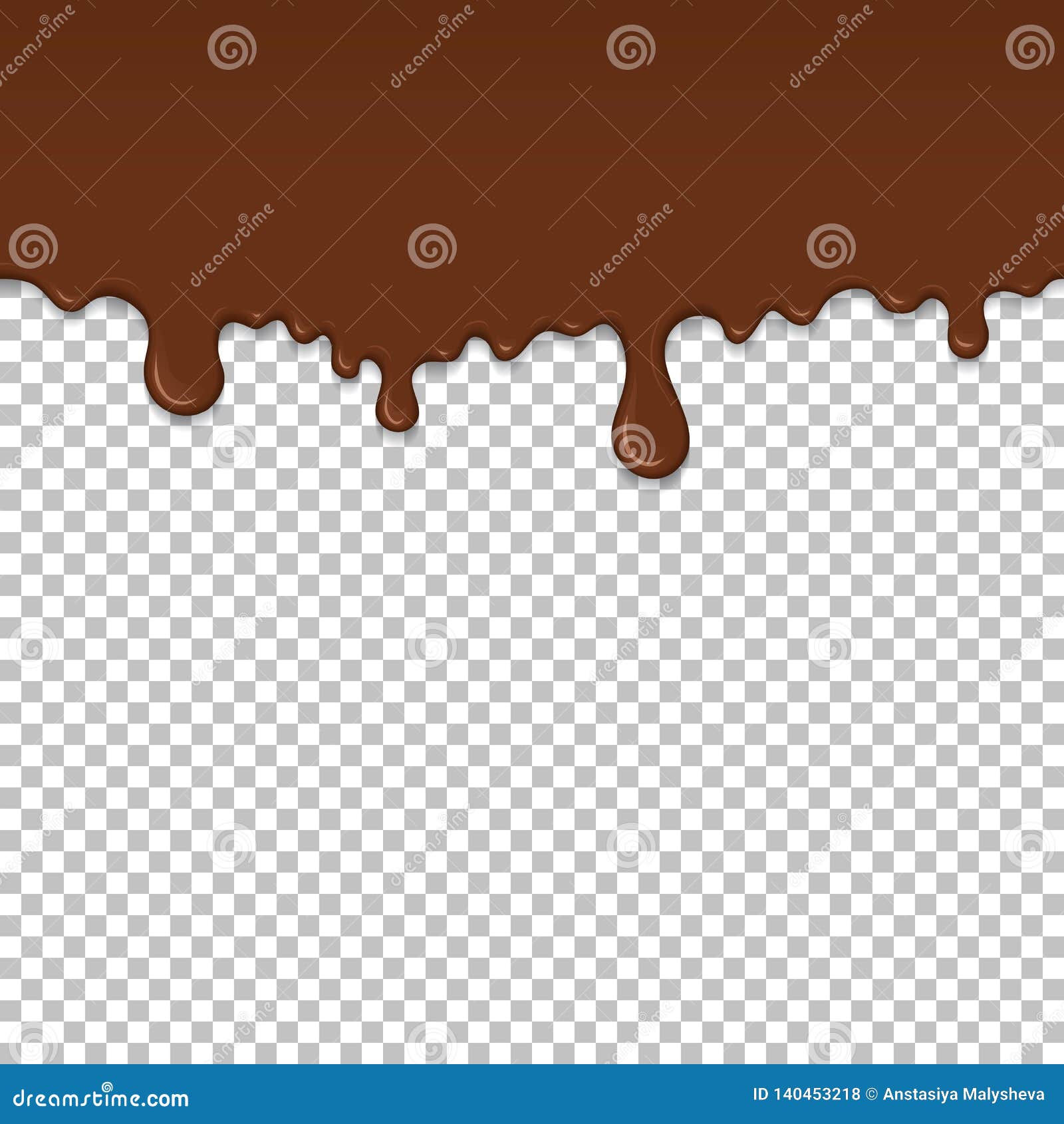 White Dripping Slime Seamless Element Stock Illustration