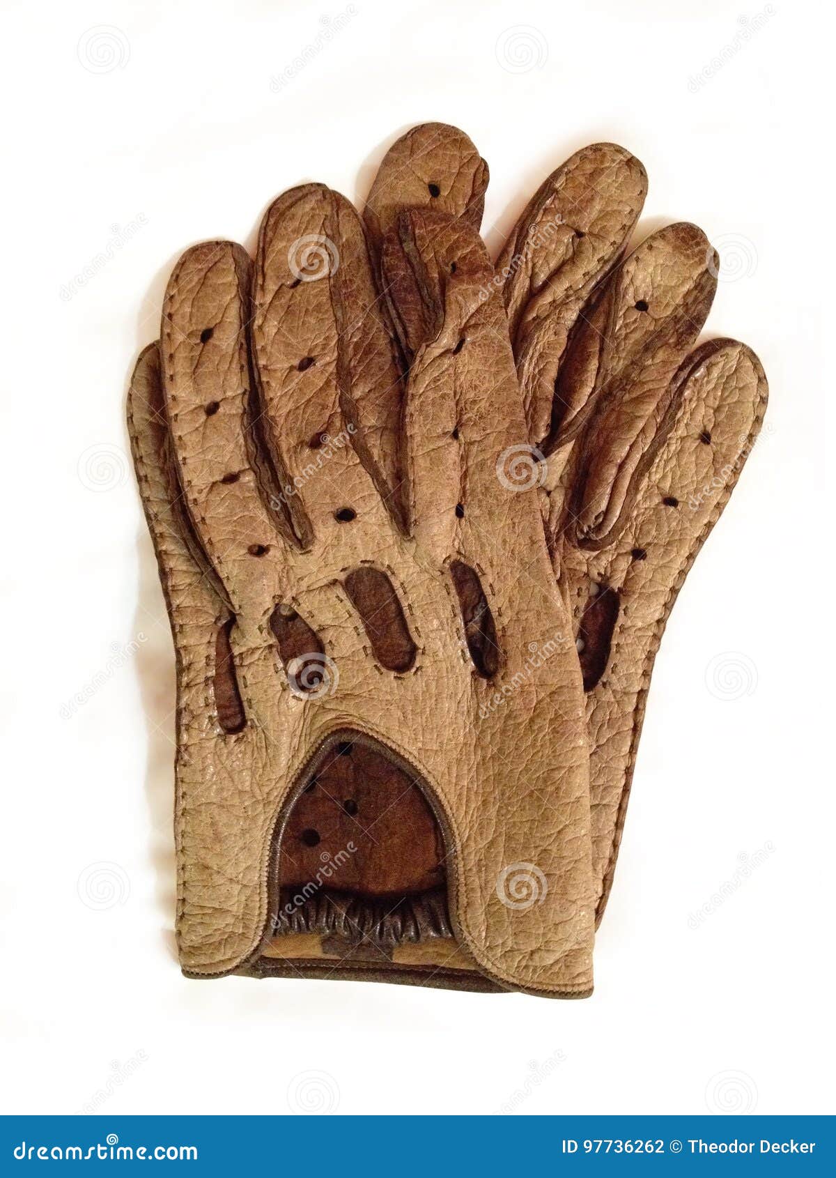 Brown Driving Gloves stock photo. Image of leather, fast 97736262