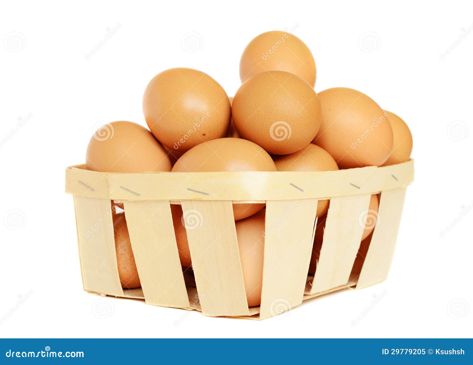 Eggs in a basket stock image. Image of poultry, background 29779205