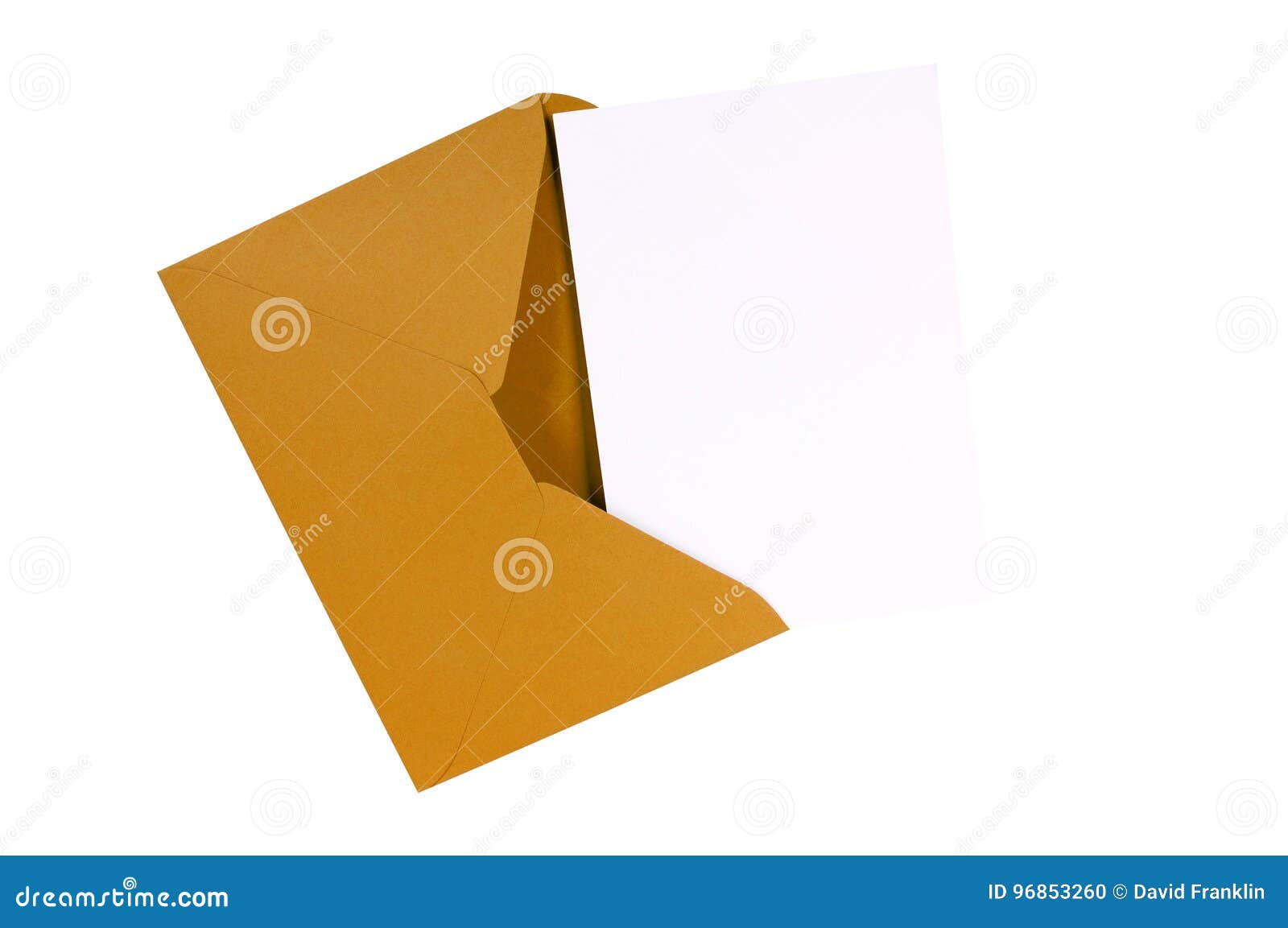 Brown envelope post card stock photo. Image of post, plain 96853260