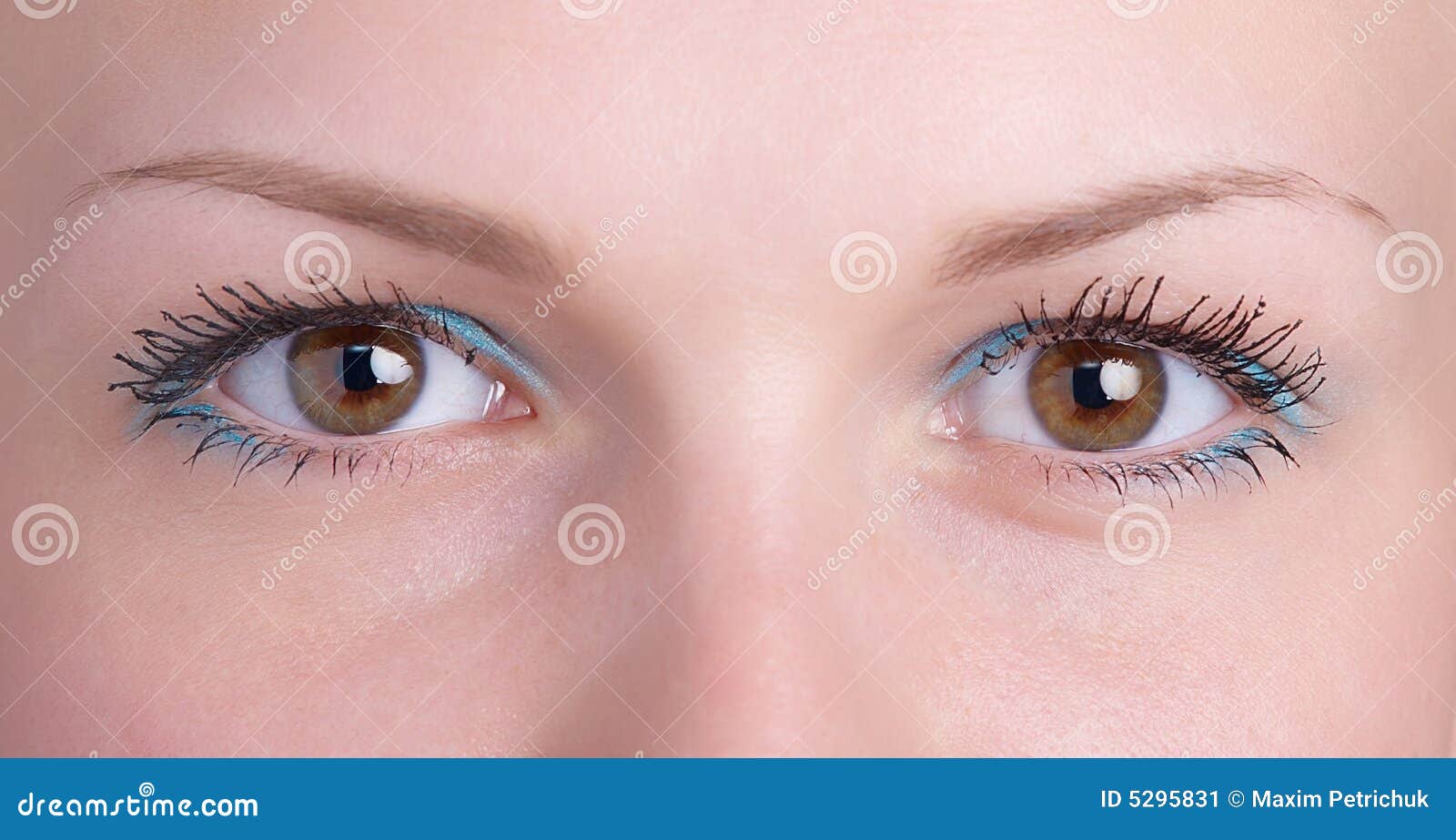 Brown eye stock image. Image of close, lashes, feminine 5295831
