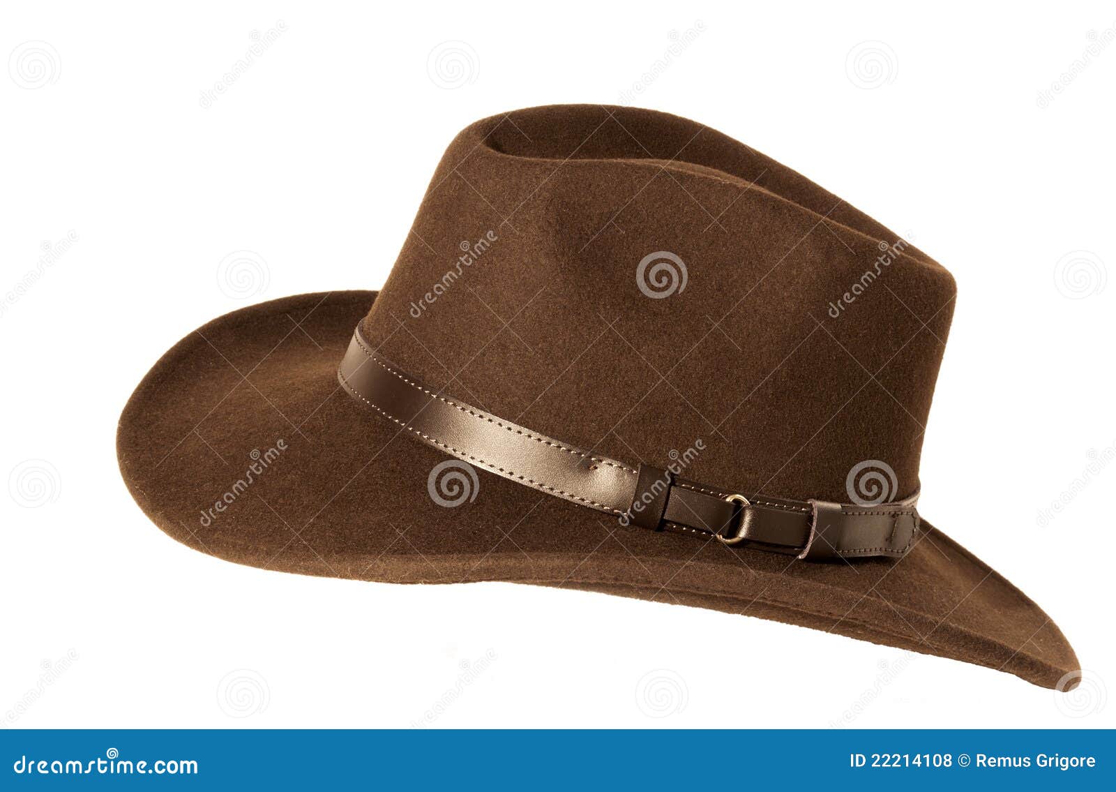Brown felt hat stock photo. Image of clothes, closeup 22214108