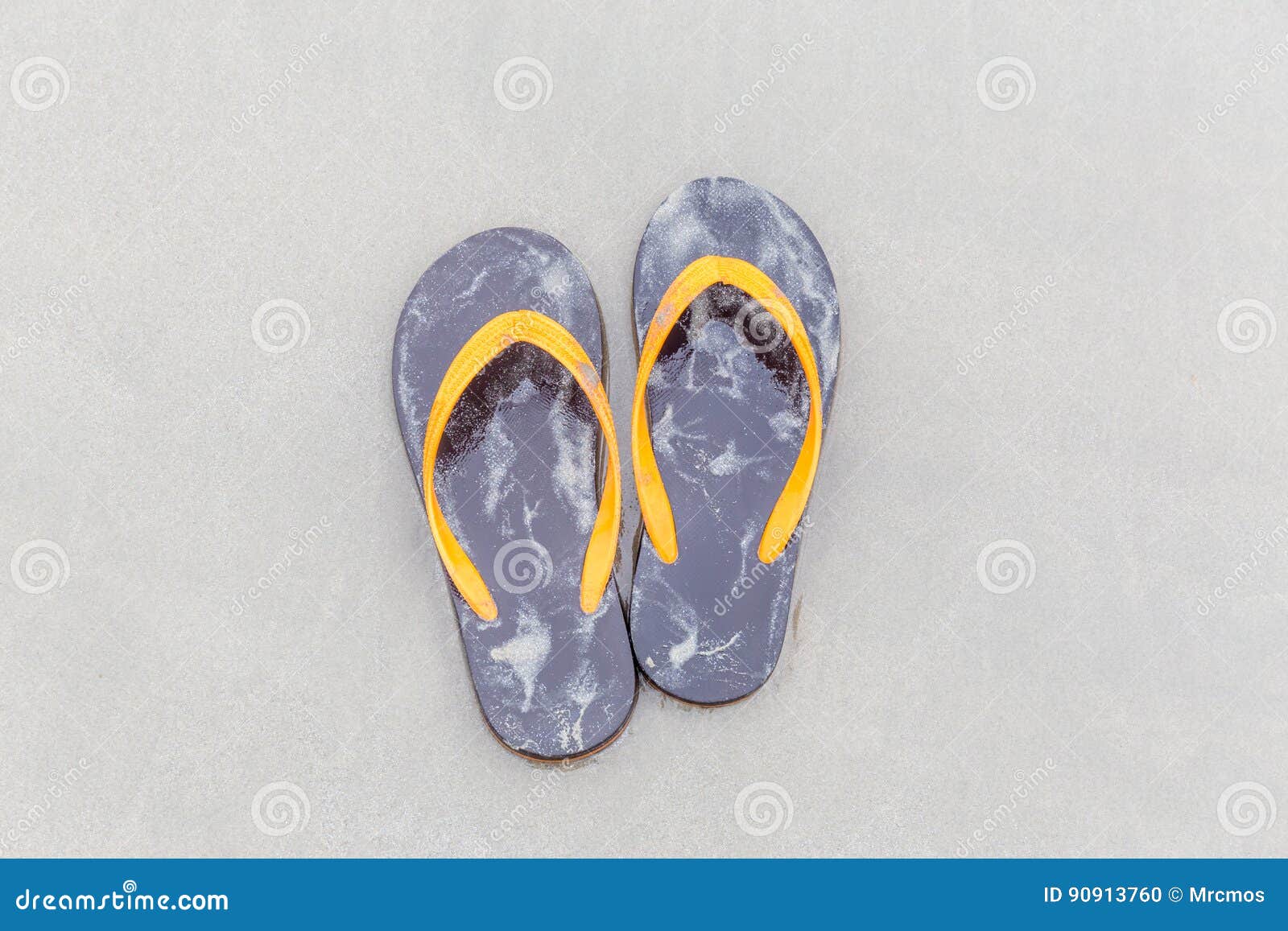 brown beach flip flops