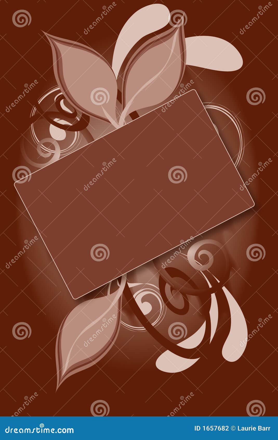 Brown Floral Background stock illustration. Illustration of shadow