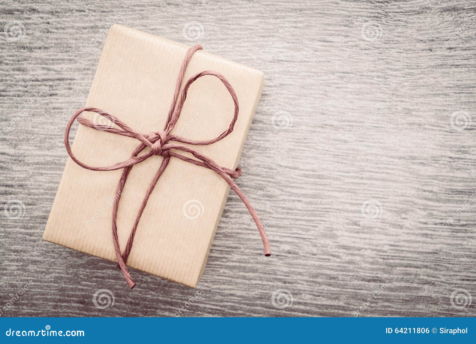Brown gift box stock photo. Image of paper, vintage, holiday 64211806