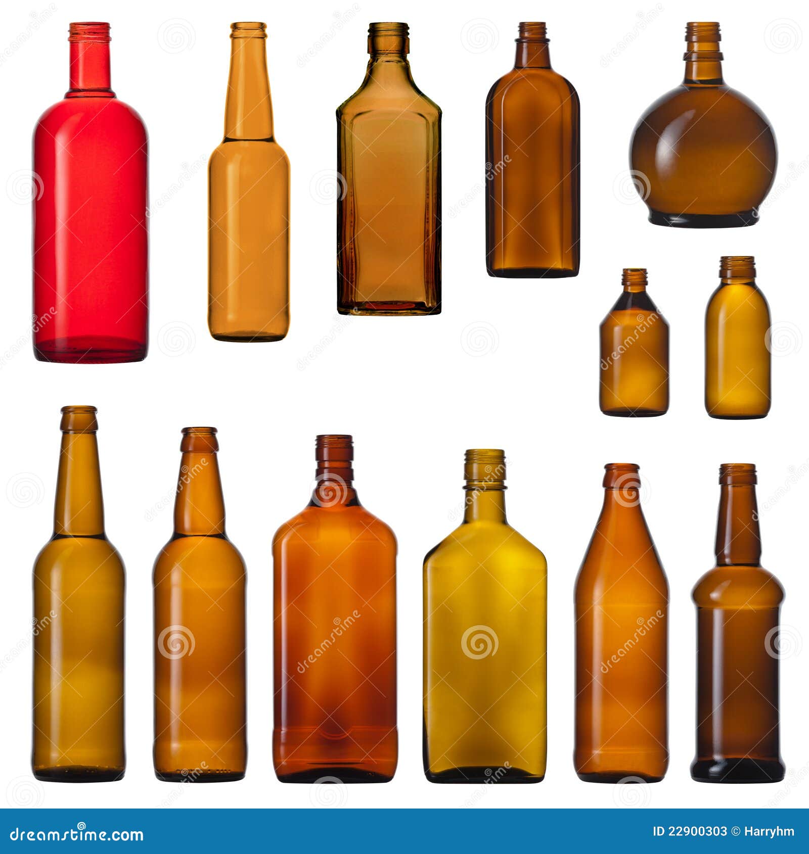 Brown glass bottles stock image. Image of beverage, design 22900303