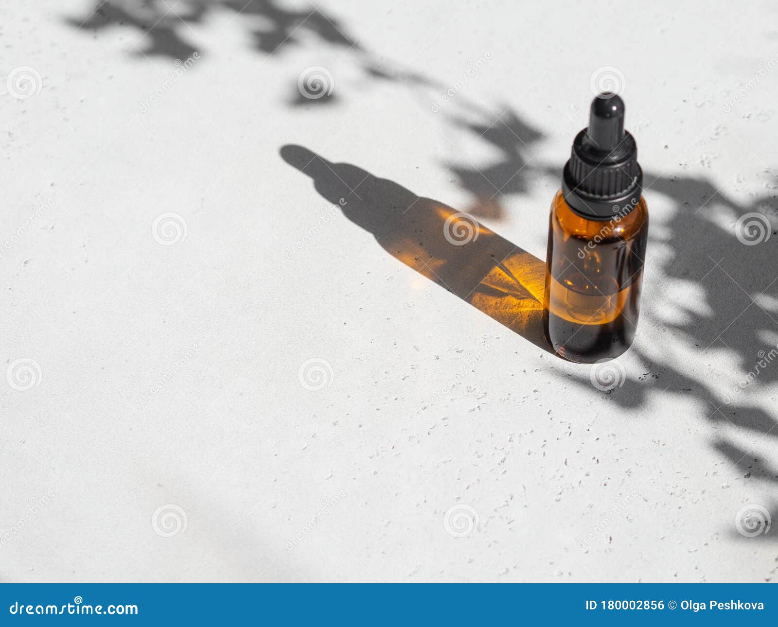 Download Brown Glass With A Dropper. Bottle Mockup Cosmetic Oil Dropper On A Grey Background And Shadows ...