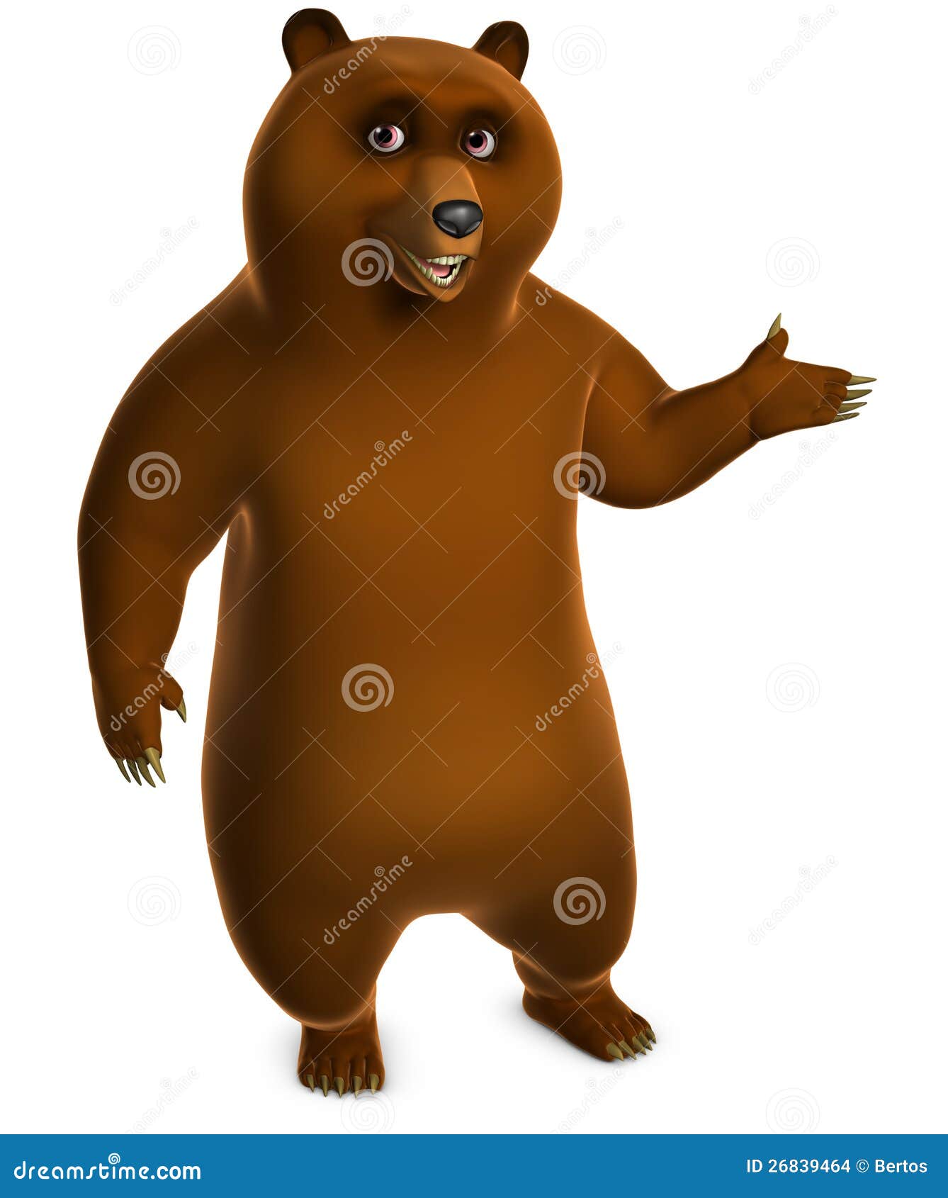 Brown grizzly bear stock illustration. Illustration of danger - 26839464