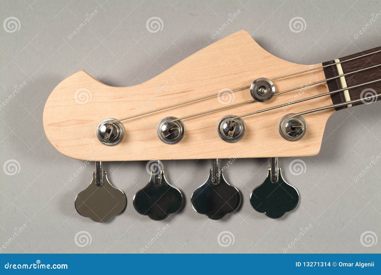 Brown Headstock Bass Guitar Stock Images Image 13271314