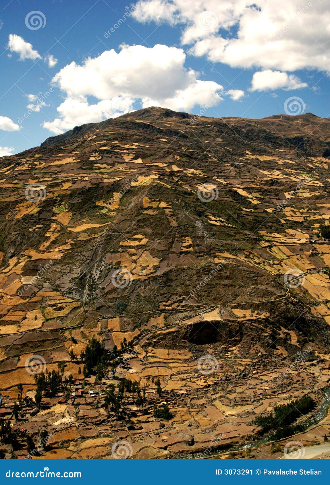 Brown hill stock image. Image of backgrounds, trees, relax 3073291