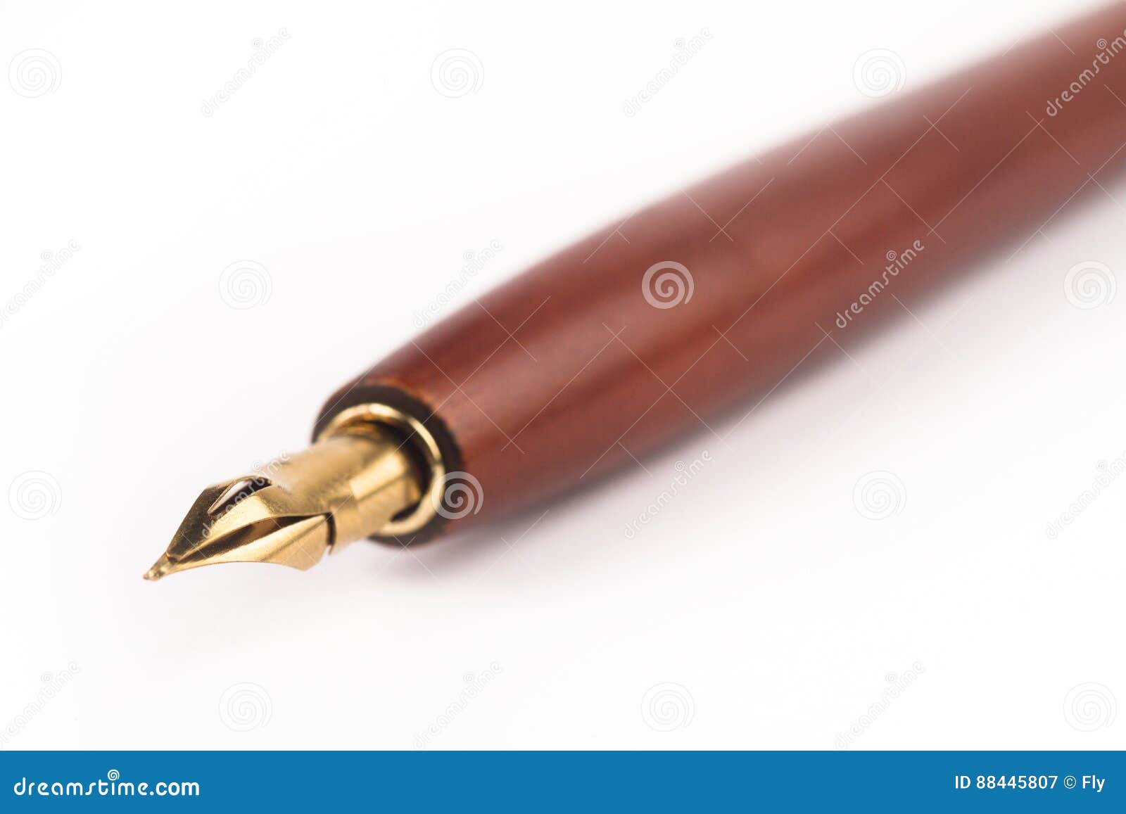 Brown ink dip pen stock image. Image of school, classic - 88445807