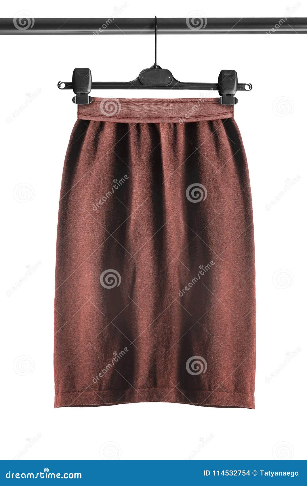 Skirt on clothes rack stock photo. Image of concept - 114532754