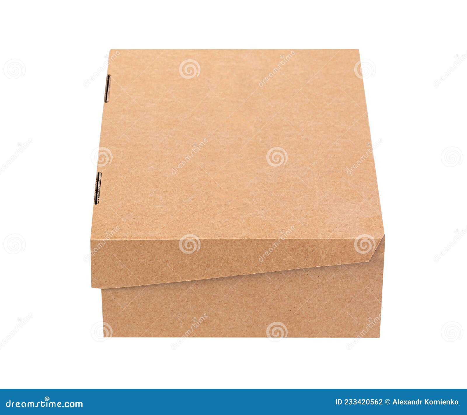 Brown Kraft Paper Box Isolated Stock Photo Image of delivery