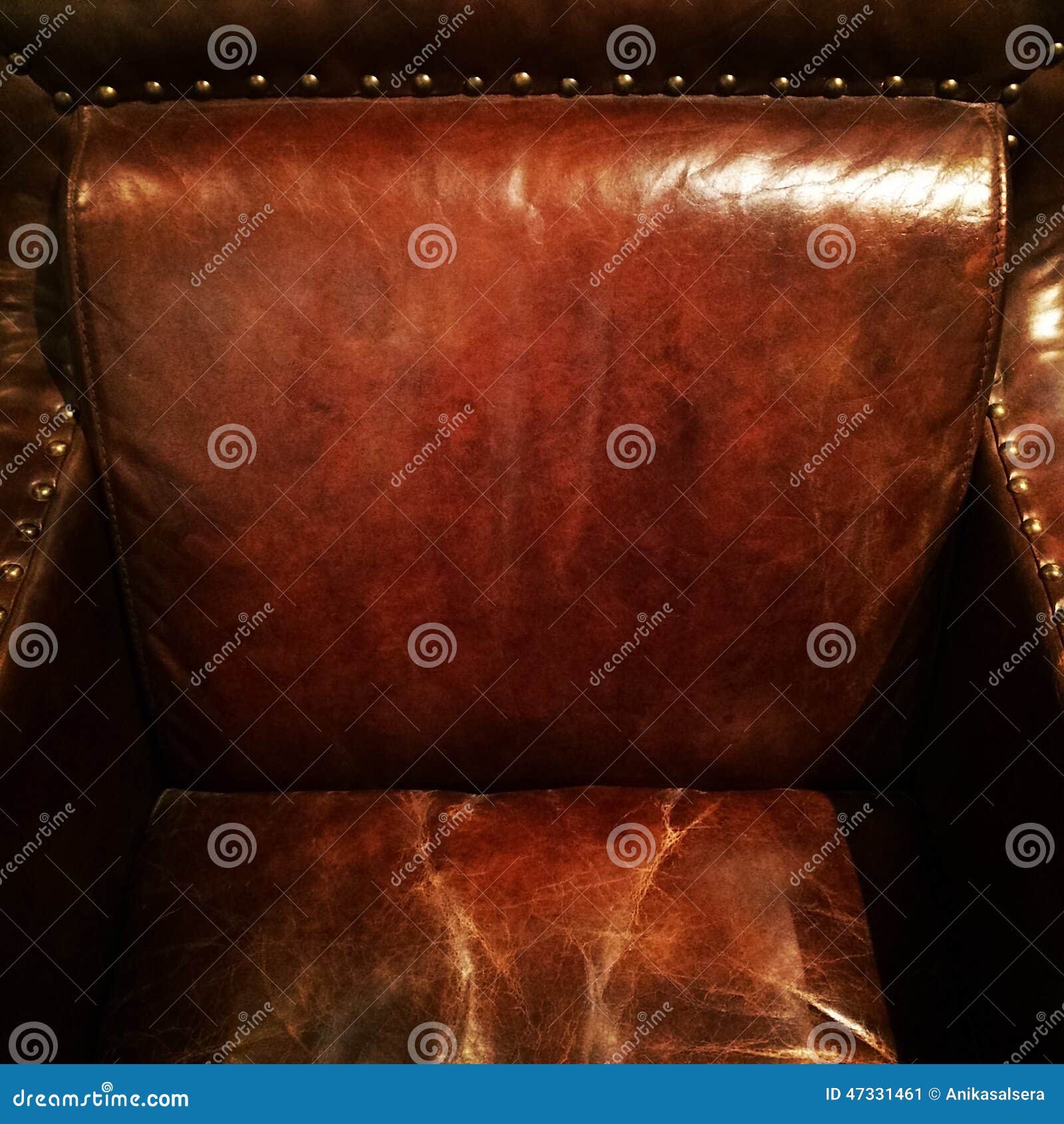 Brown leather armchair stock image. Image of style, fashioned 47331461