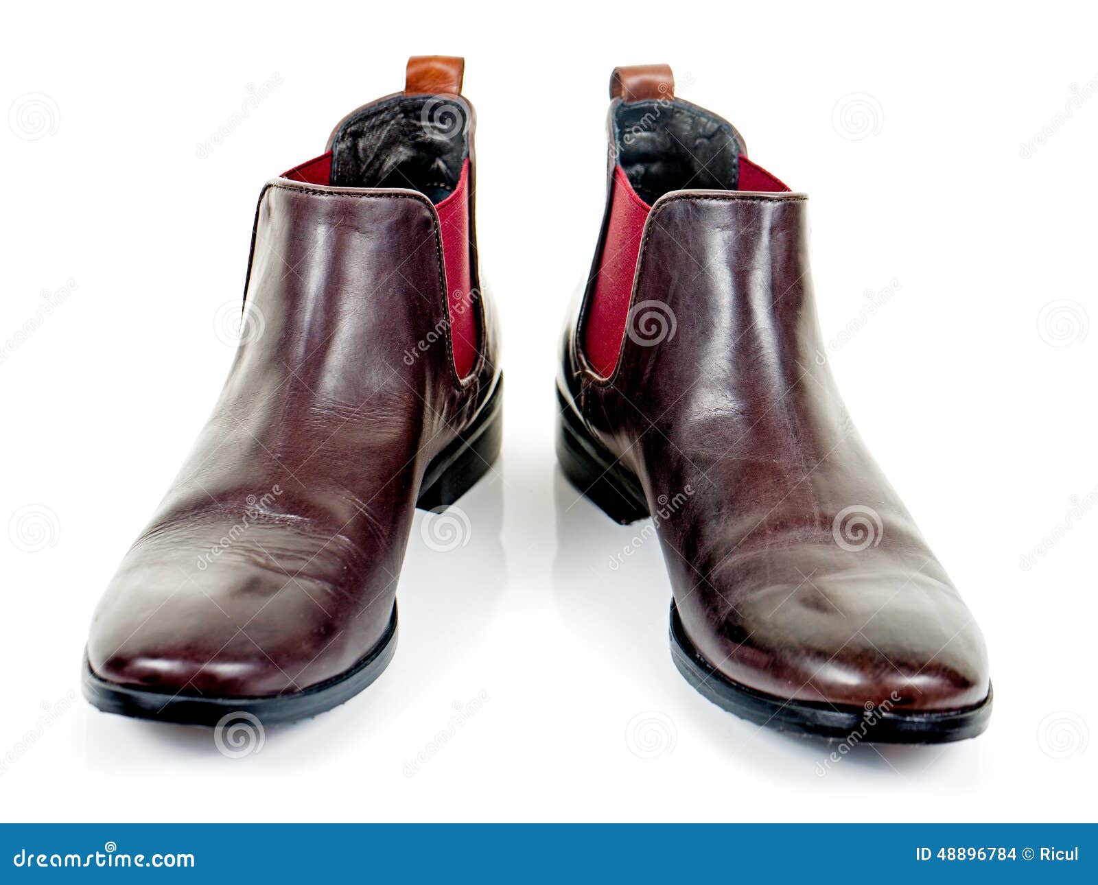 Brown Leather Boots for Women Stock Photo - Image of foot, studio: 48896784