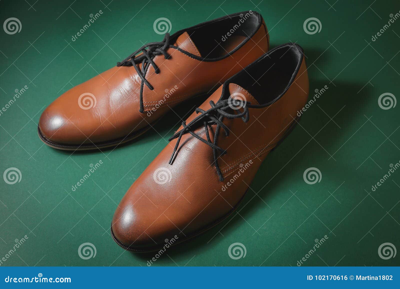 Brown Leather Executive Shoes Stock Photo - Image of shoe, shop: 102170616