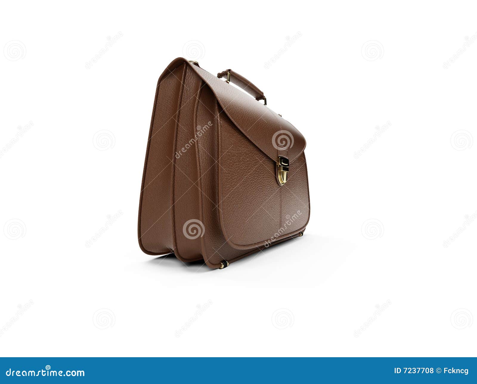 Brown leather handbag stock illustration. Illustration of object - 7237708