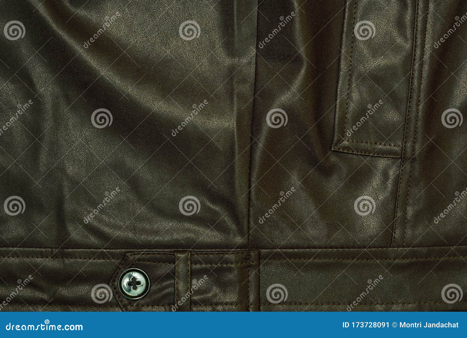 Brown Leather Jacket and Seam Pattern Stock Image Image of sewing