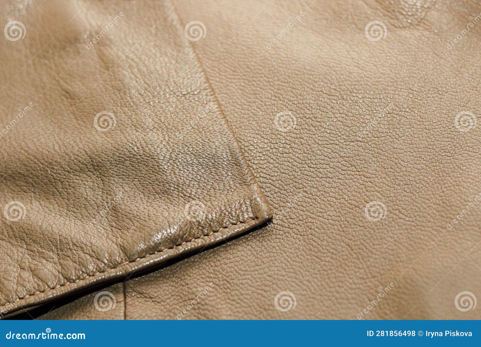 Brown Leather Jacket Texture, Genuine Soft Leather. Stock Photo - Image ...