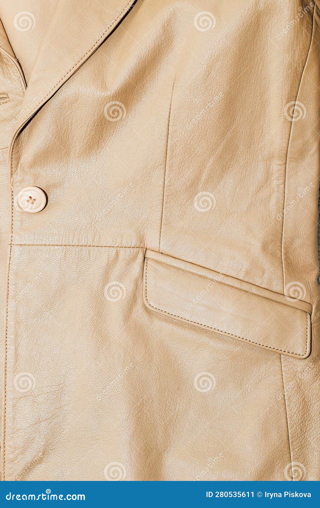 Brown Leather Jacket Texture, Genuine Soft Leather. Stock Image - Image ...