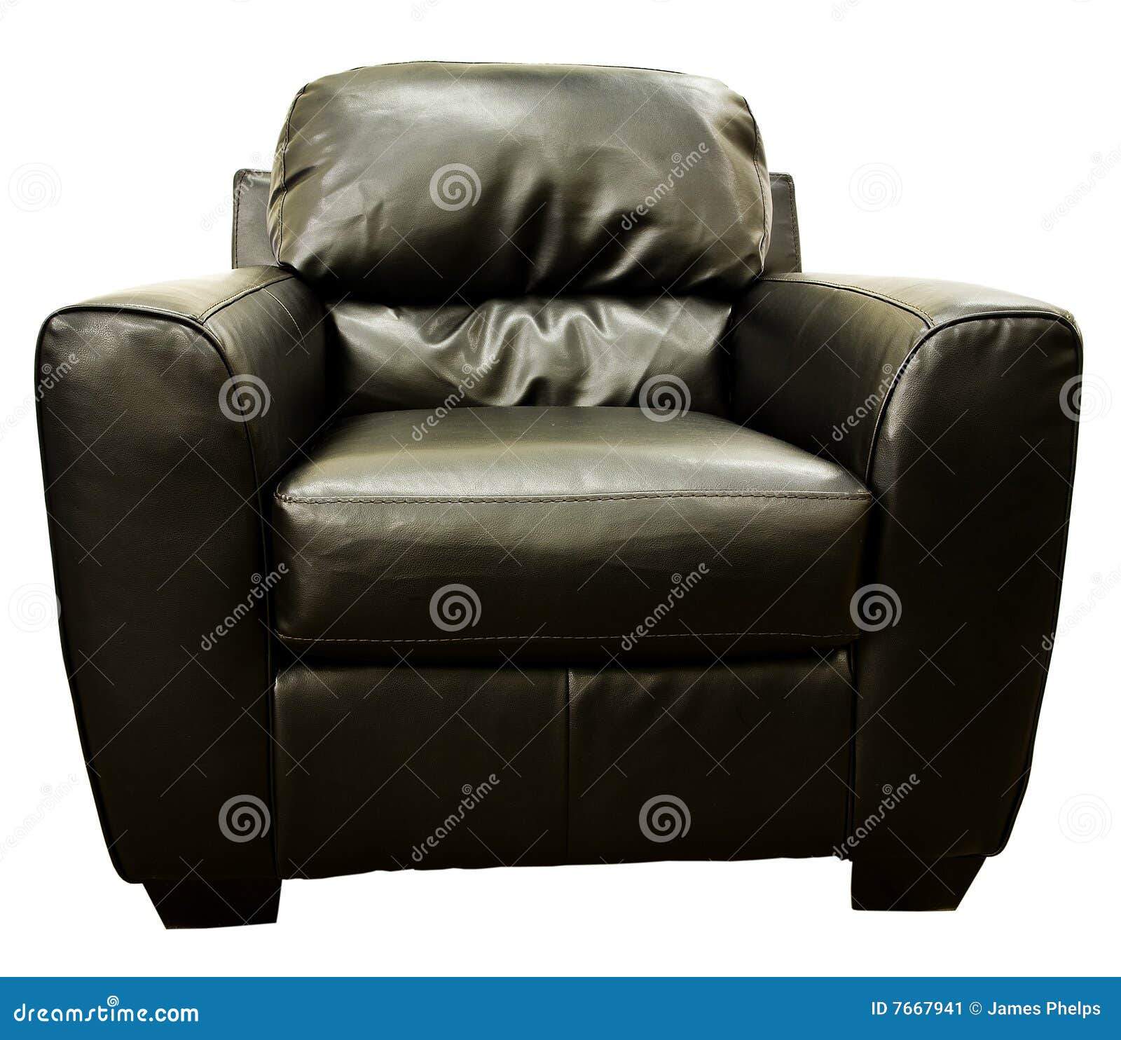Brown Leather Living Room Chair Stock Image Image of couch, product 7667941
