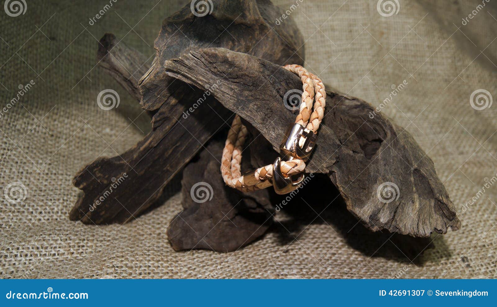 brown leather men bracelet