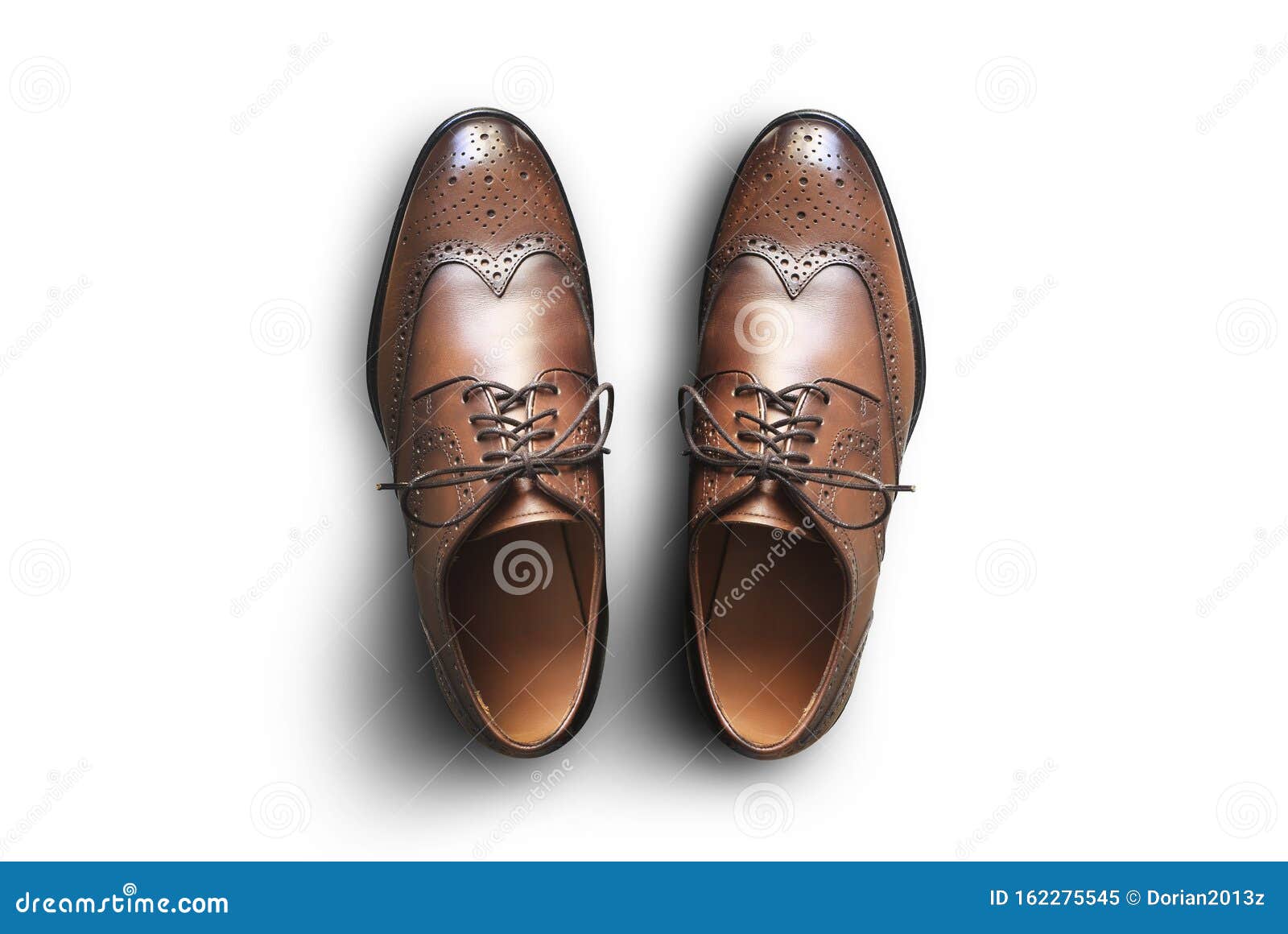Brown leather men`s shoes stock image. Image of classic - 162275545