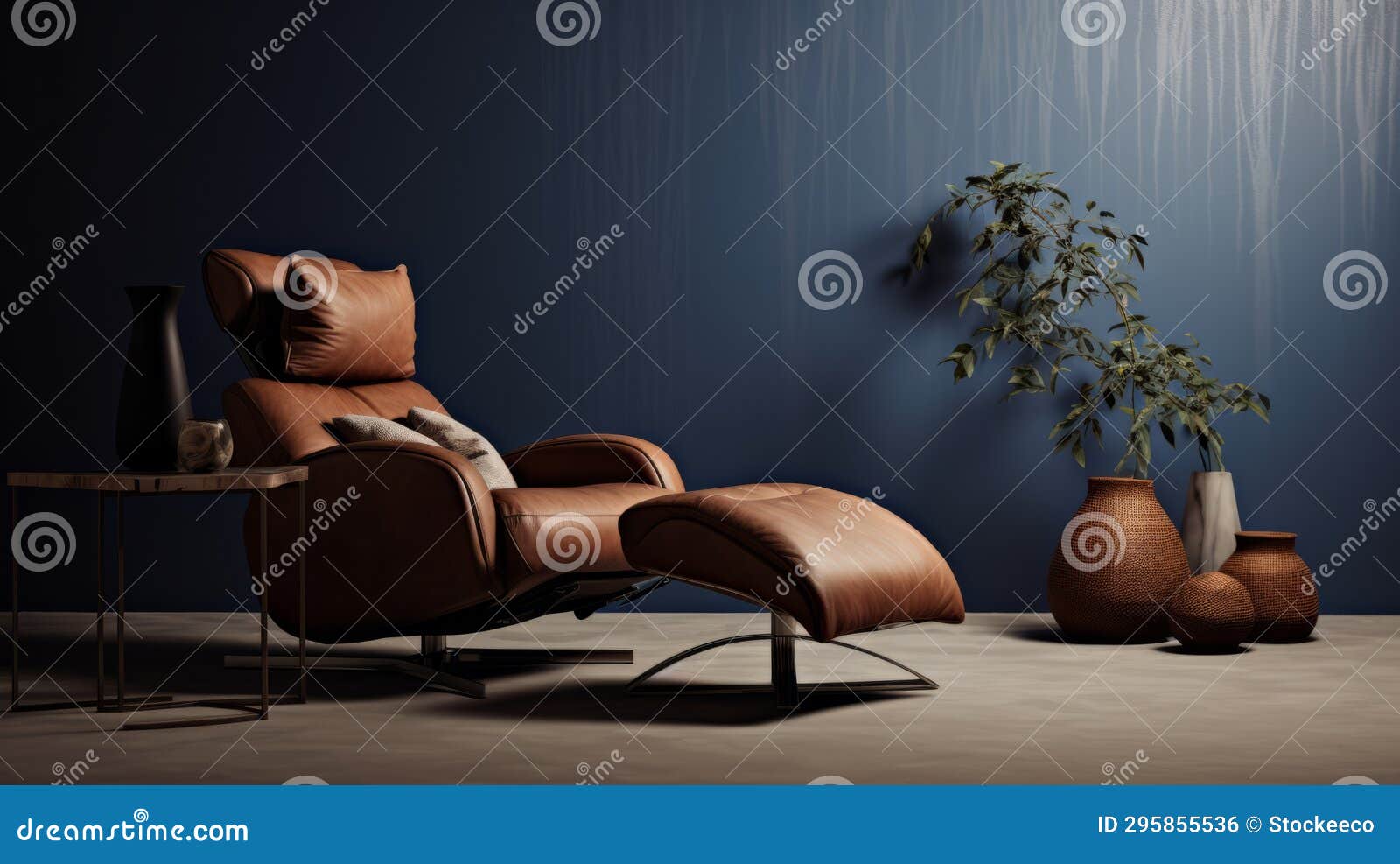 brown leather recliner with ottoman - stylish and comfortable