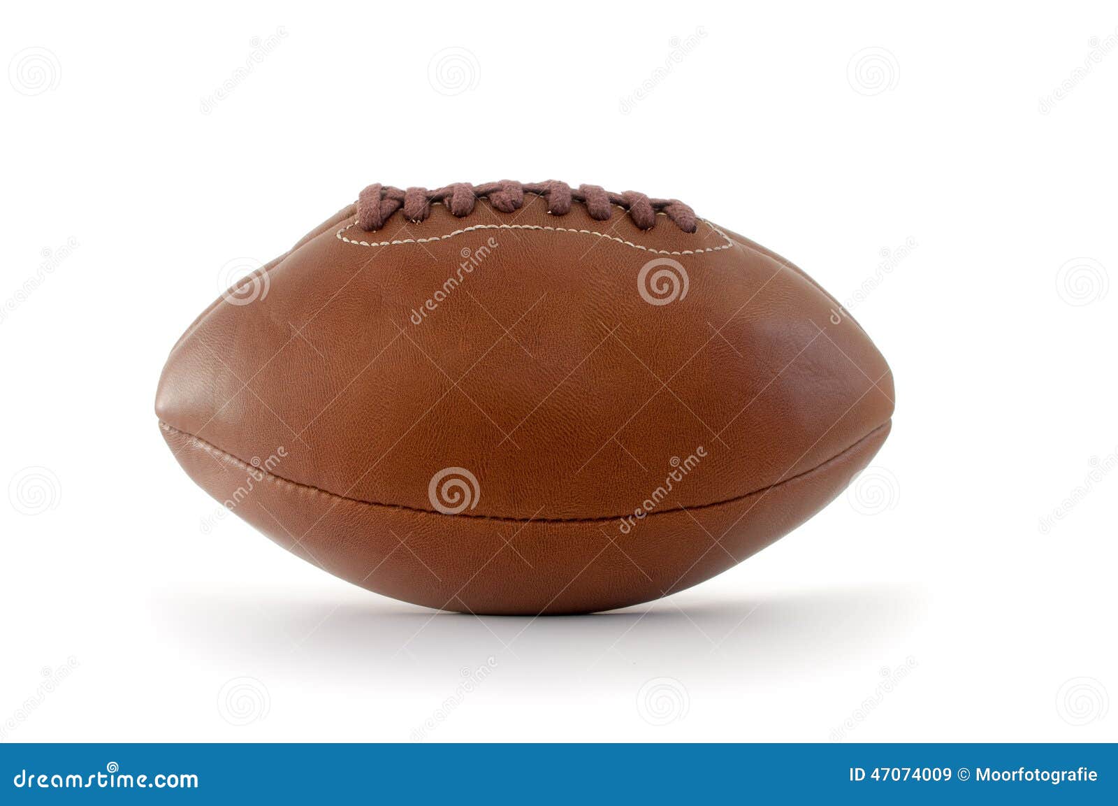 Brown leather rugby ball stock image. Image of play, stitch 47074009