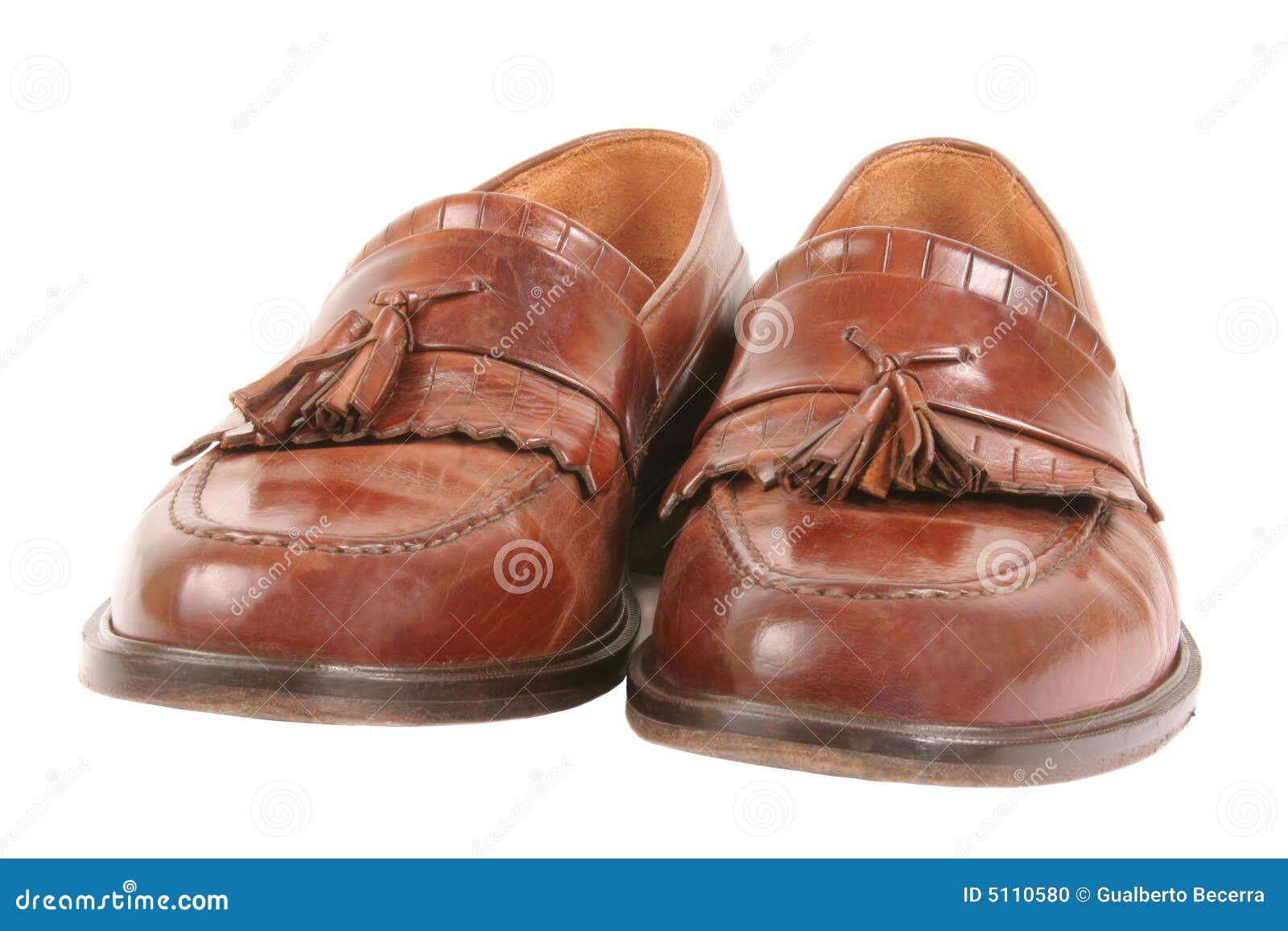 Brown Leather shoes stock photo. Image of natural, shoe - 5110580