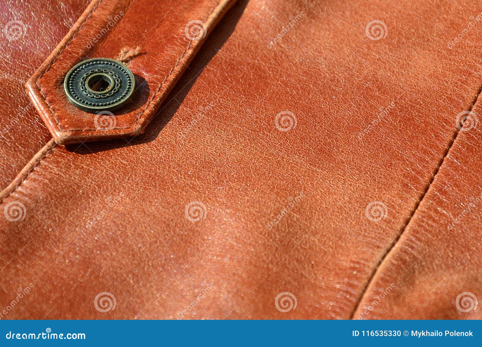 Brown Leather Texture. Useful As Background For Any Design Work. Macro ...