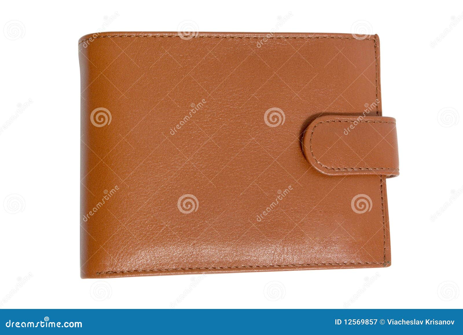 Brown leather wallet stock image. Image of banking, organizer - 12569857