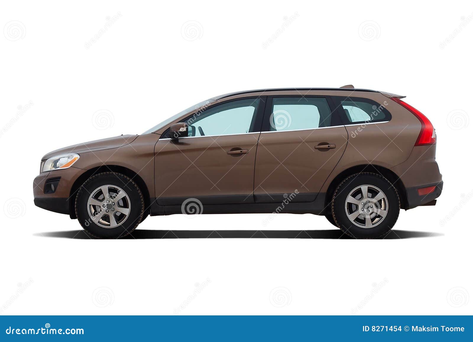 Brown luxury SUV stock photo. Image of motor, isolated 8271454