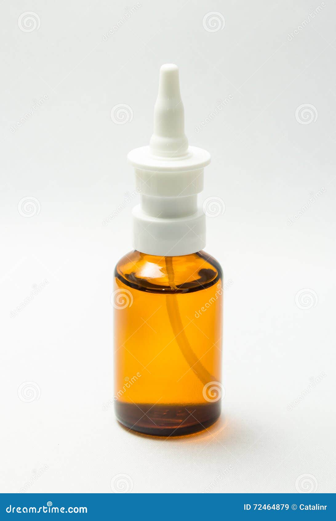 Brown nasal spray bottle stock image. Image of design 72464879