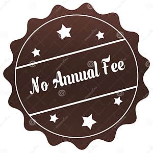 Brown NO ANNUAL FEE Stamp On White Background Stock Illustration Brown NO ANNUAL FEE Stamp On White Background Stock Illustration