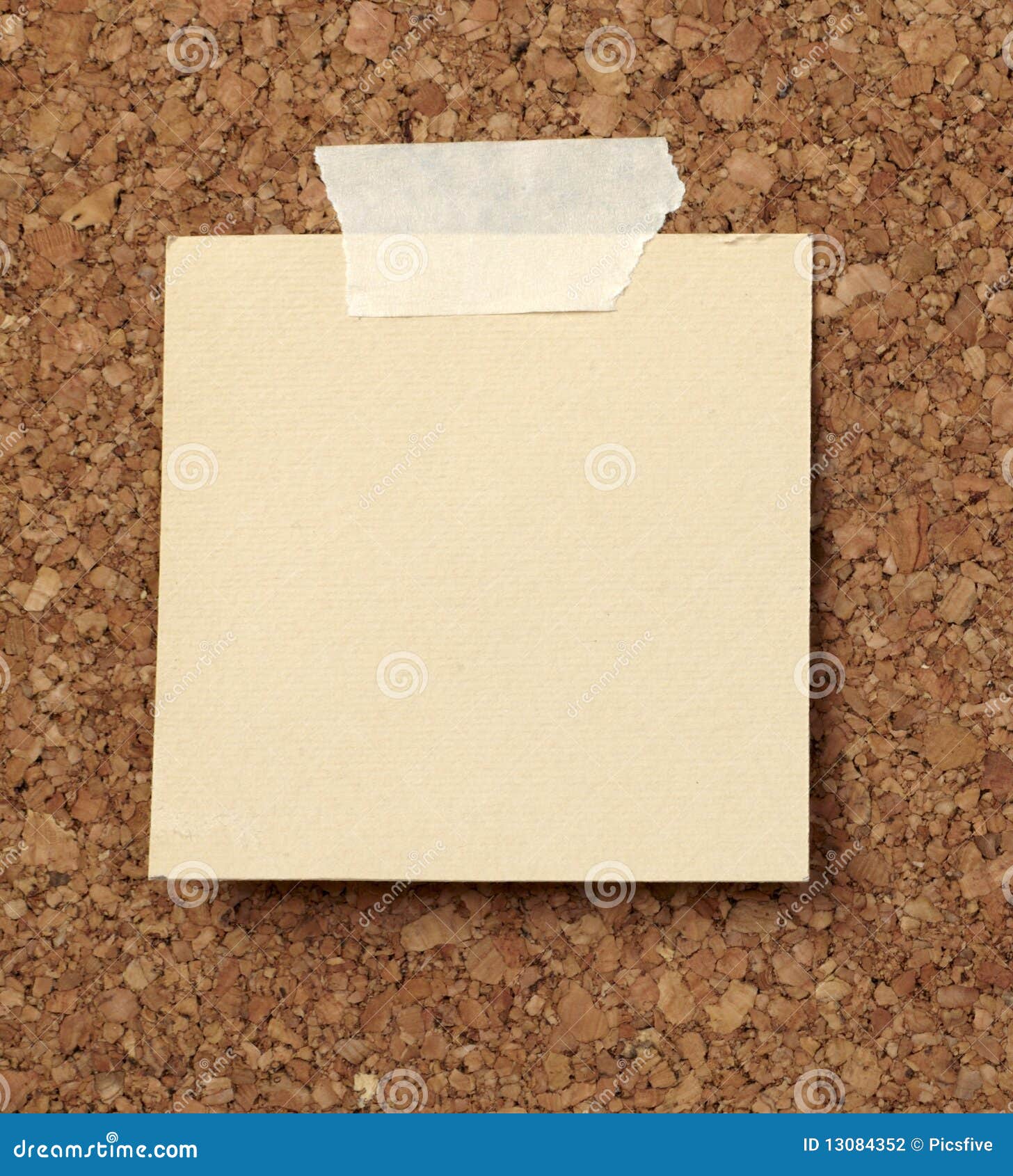 Brown Old Paper Note Background Cork Board Stock Photo Image of
