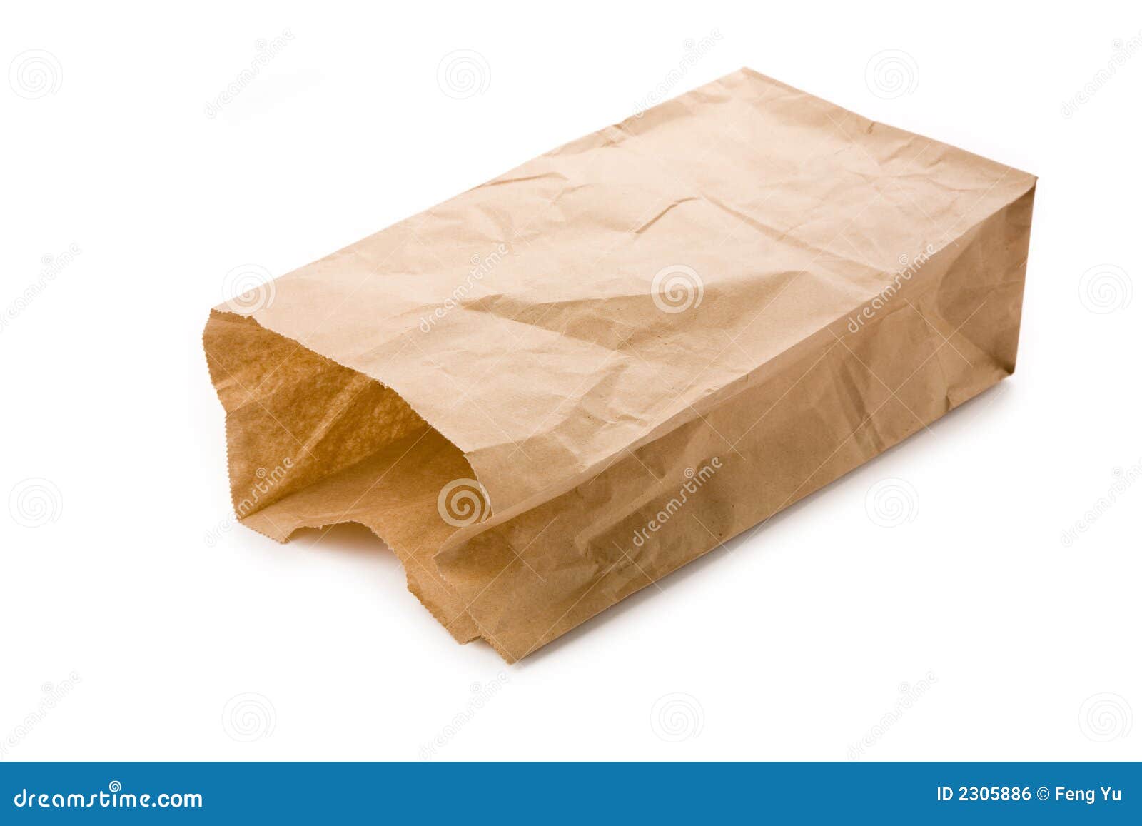 Brown paper bag stock photo. Image of shopping, empty - 2305886