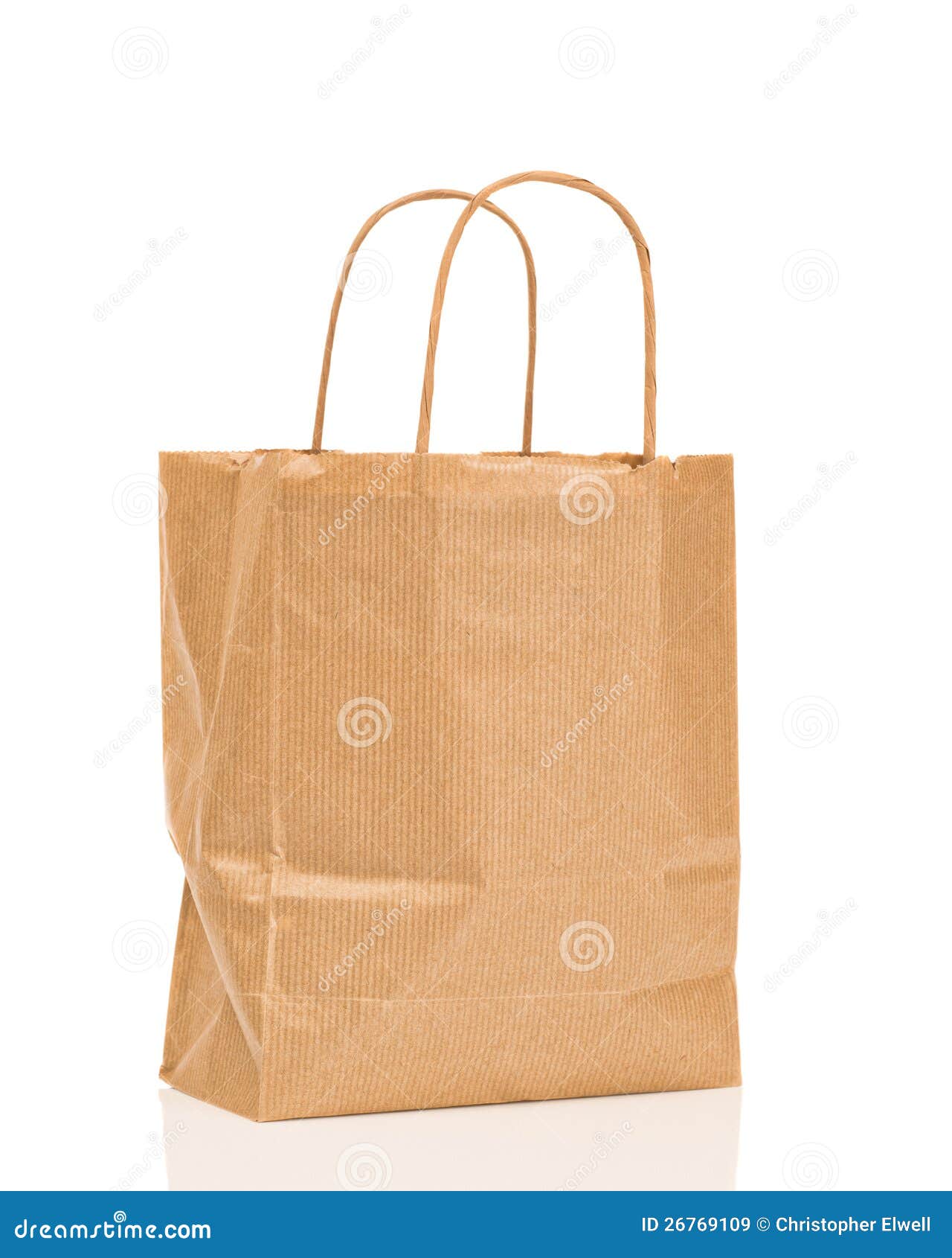 Brown Paper Bag stock image. Image of carrier, handles - 26769109