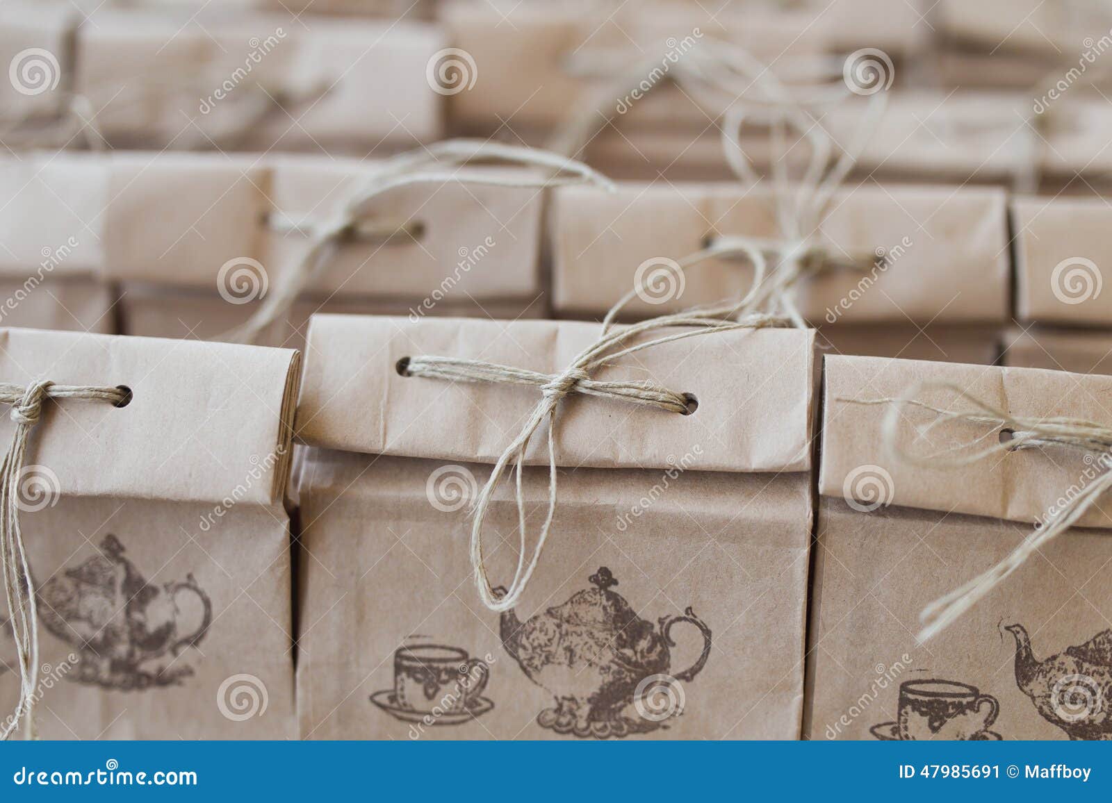 brown paper bag folded package