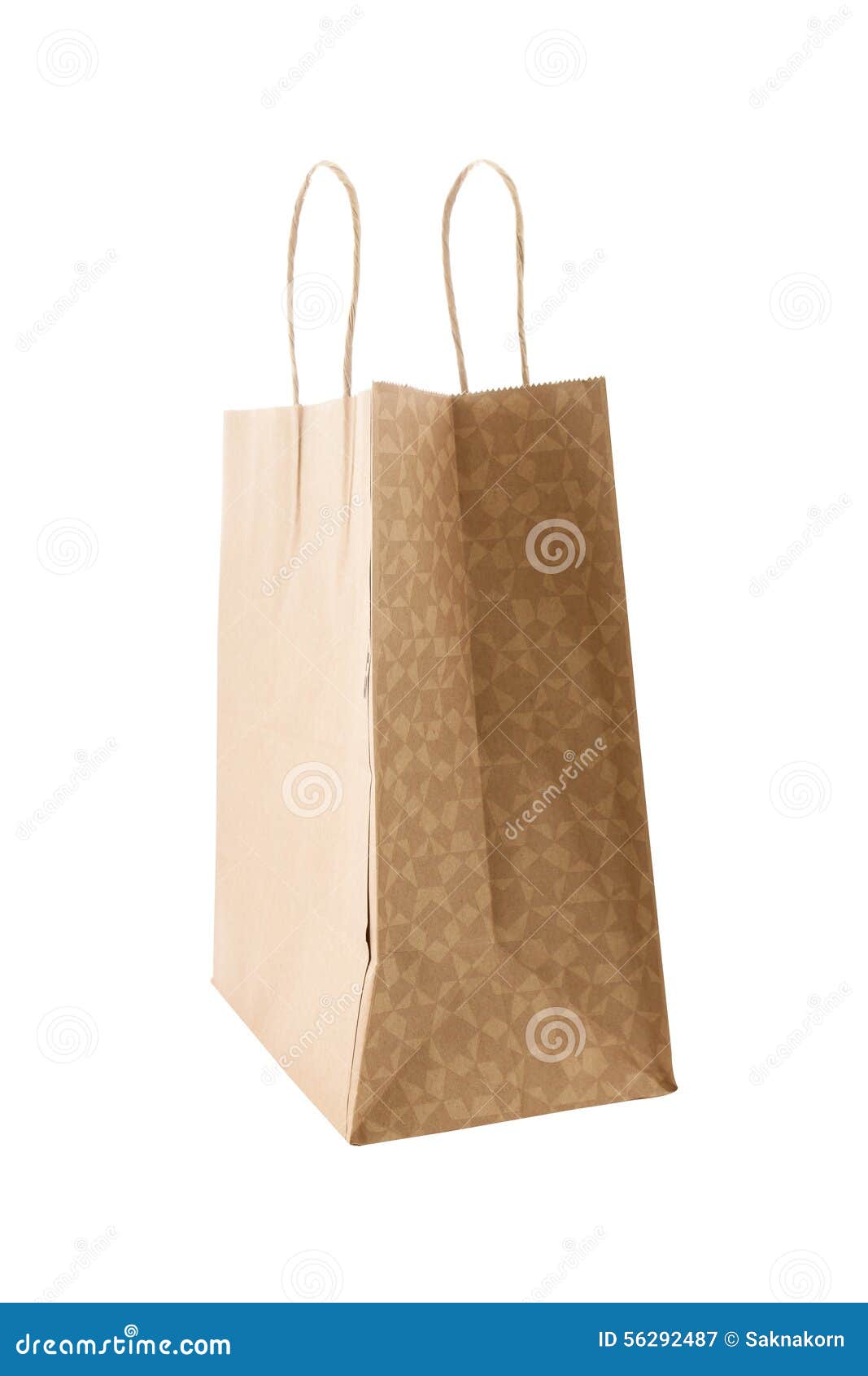 Brown paper bag stock image. Image of packed, packaging 56292487
