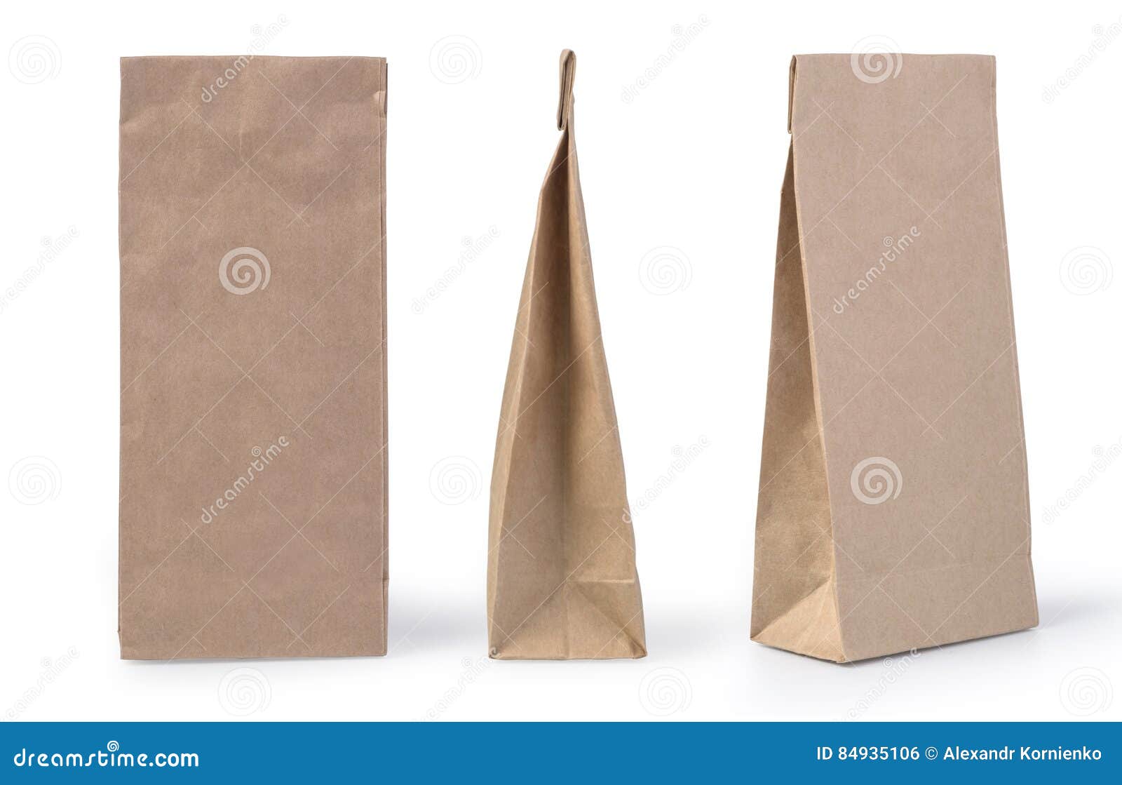 Brown paper bag packaging stock photo. Image of background 84935106