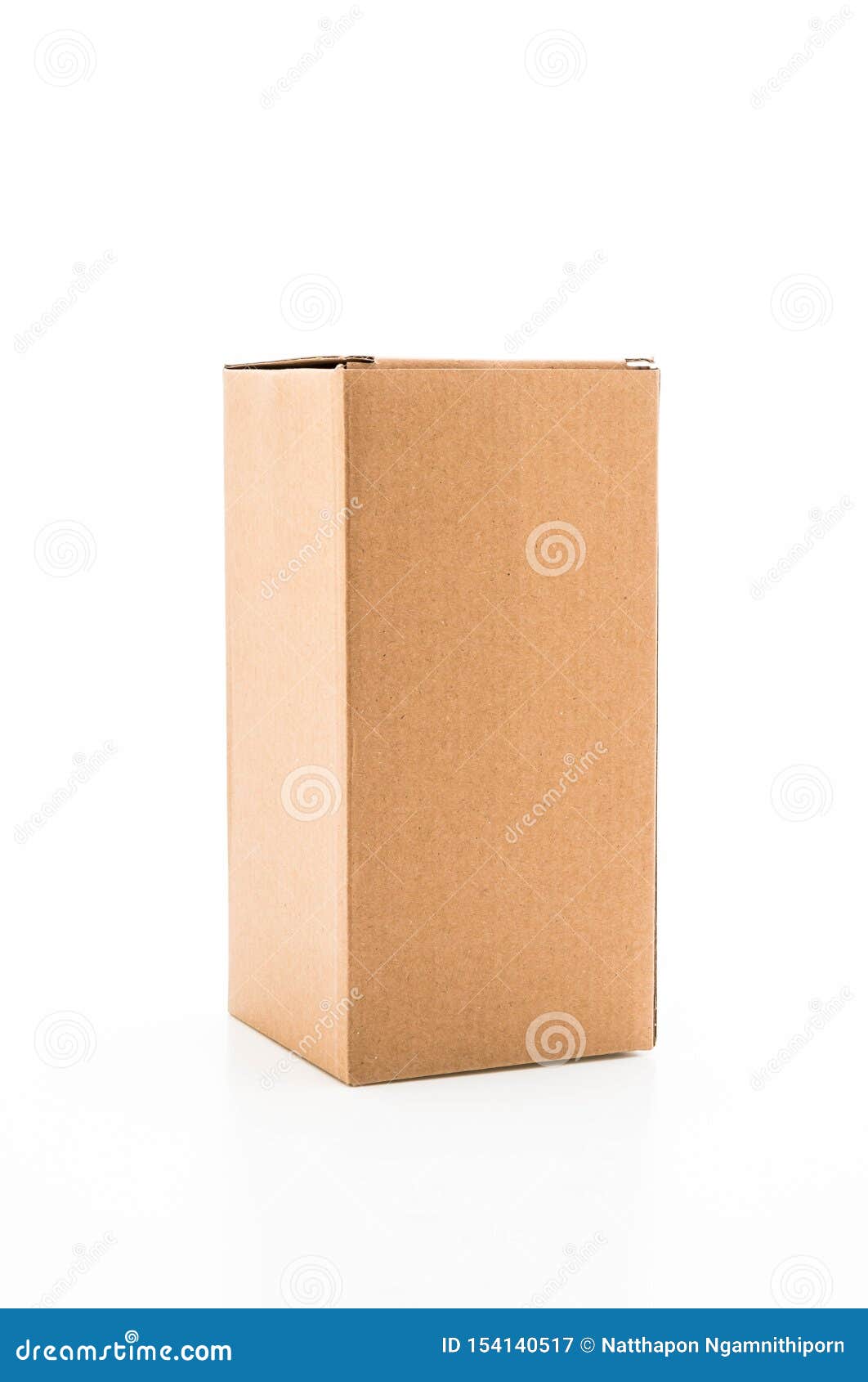 Brown paper box stock image. Image of object, send, shipping 154140517