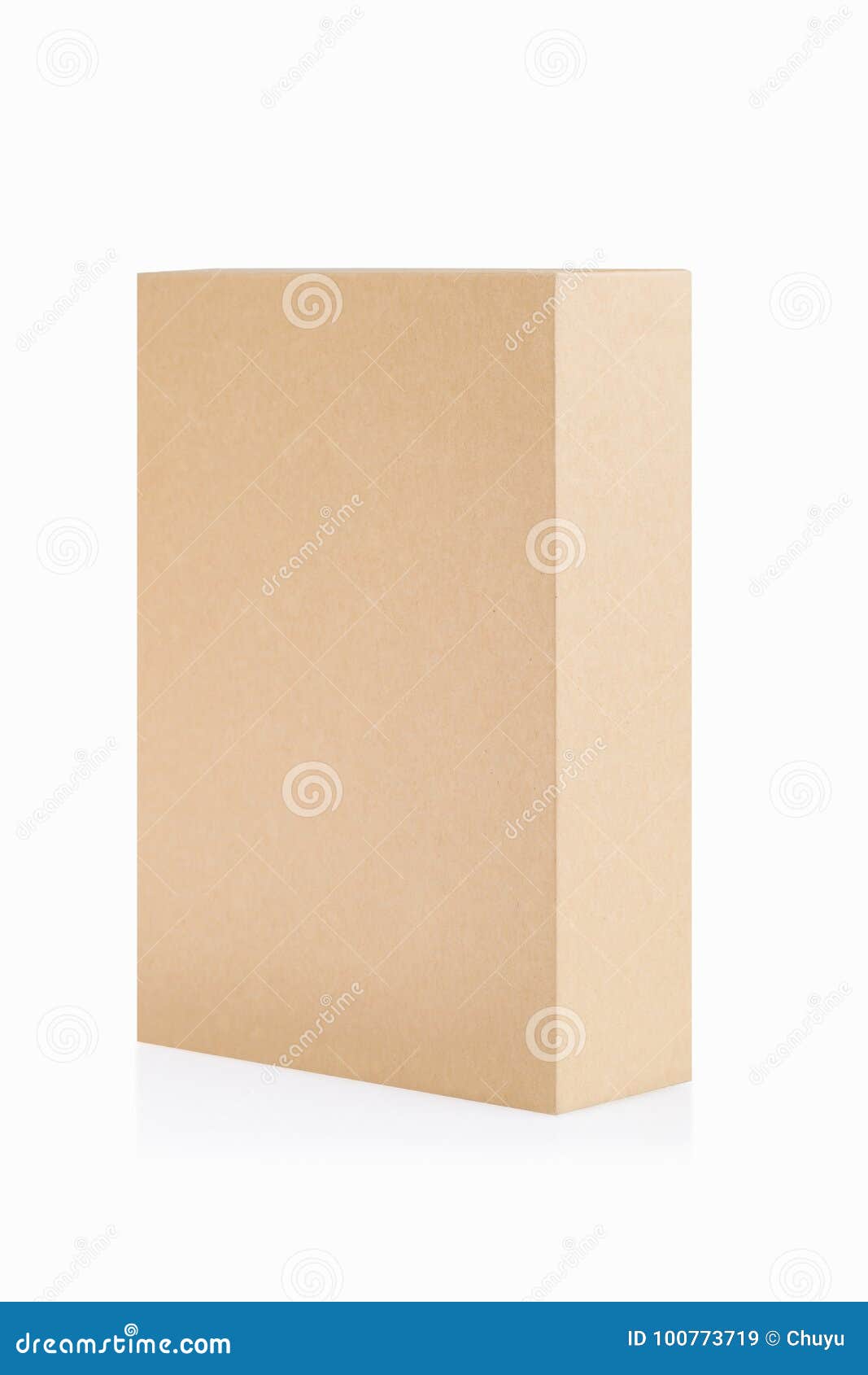 Brown paper box isolated stock image. Image of delivery 100773719