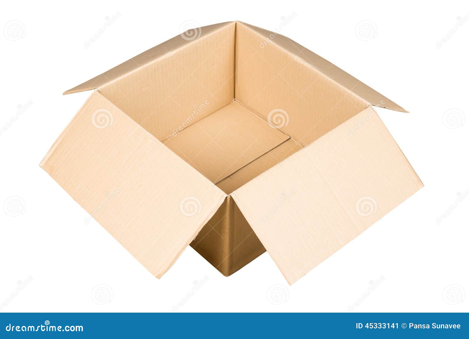 Brown paper box stock image. Image of packing, carton 45333141