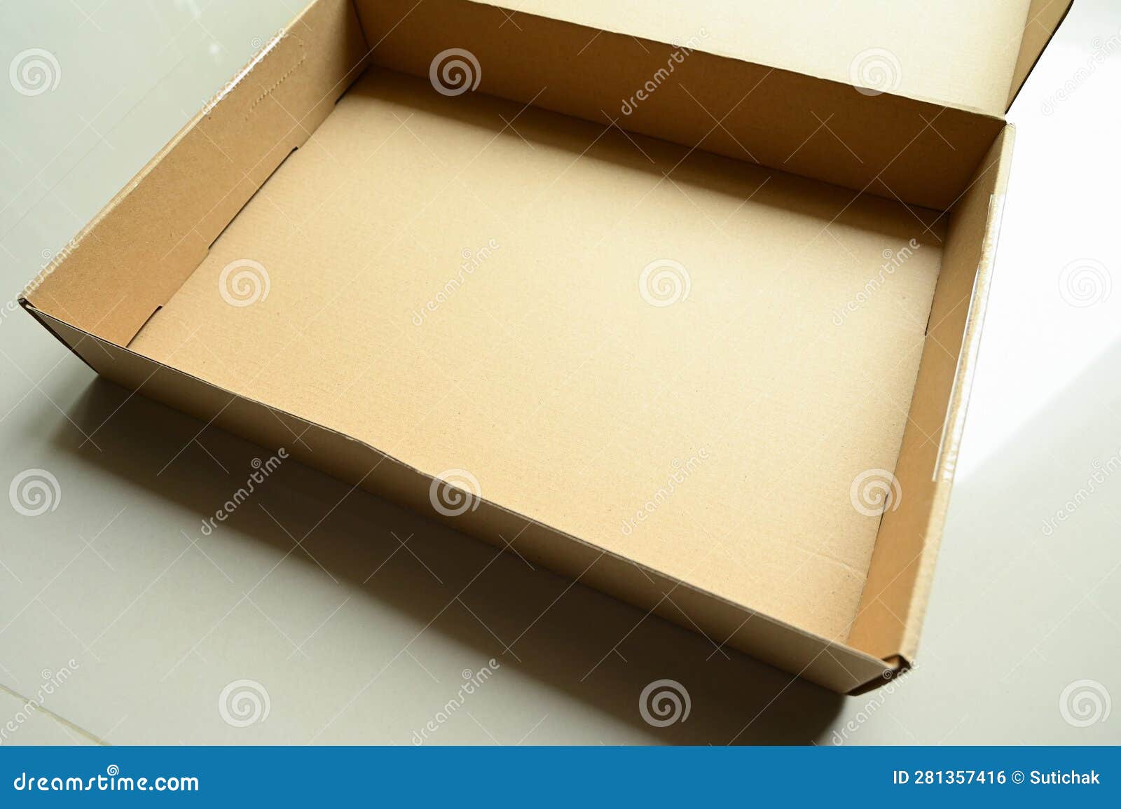 Close Up Brown Paper Box Packaging for Design Stock Photo Image of